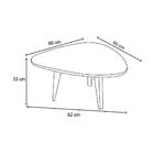 Mesa De Centro Baixa 60cm Munique F06 Preto/nature