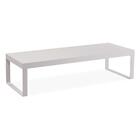 Mesa De Centro Berlim Univ Retangular 140 Cm Laca Cinza Claro