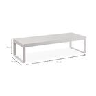 Mesa De Centro Berlim Univ Retangular 140 Cm Laca Cinza Claro