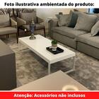 Mesa De Centro Berlim Univ Retangular 140 Cm Laca Cinza Claro