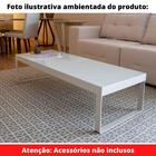 Mesa De Centro Berlim Univ Retangular 140 Cm Laca Cinza Claro