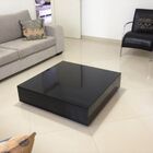 Mesa De Centro Black Reflect Vidro