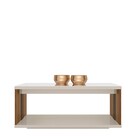 Mesa De Centro Bonito Freijo/off White Brilho - Linea Brasil