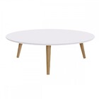 Mesa De Centro Branco/claro 24602 - Artesano