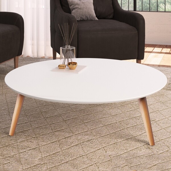 Mesa De Centro Branco/claro 24602 - Artesano