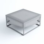 Mesa De Centro Campinas  Cimento Queimado