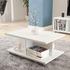 Mesa De Centro Carmo Com Rodízios Branco Politorno