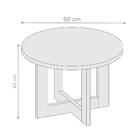 Mesa De Centro Celeste Canela