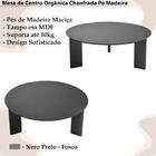 Mesa De Centro Chanfrada Pe Madeira 28018 Artesano