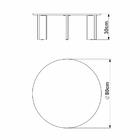 Mesa De Centro Chanfrada Pe Madeira 28018 Artesano