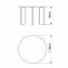 Mesa De Centro Chanfrada Pe Madeira 28019 Artesano