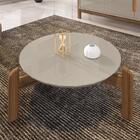 Mesa De Centro Circular Para Sala De Estar Luna Off-white/ced