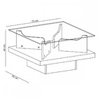 Mesa De Centro Clara Com Tampo De Vidro Off White - Pnr Móveis