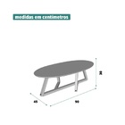 Mesa De Centro Classic Off White/amêndoa – Tebarrot Móveis