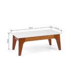 Mesa De Centro Club  Bege/garapa