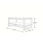 Mesa De Centro Com 01 Prateleira Nature Branco