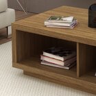 Mesa De Centro Com 2 Nichos Natural Natural