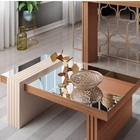 Mesa De Centro Com Espelho Giovananature Off White Banana Bit