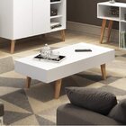 Mesa De Centro Com Tampo Basculante  Branco