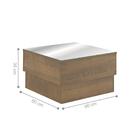 Mesa De Centro Com Tampo Em Espelho Watford Pinho