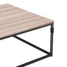 Mesa De Centro Com Tampo Mdp Aline-brastubo - Carvalho / Preto