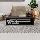 Mesa De Centro Com Tampo Móvel Tegal Rr Moveis Preto