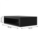 Mesa De Centro Com Tampo Móvel Tegal Rr Moveis Preto