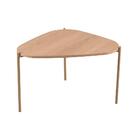 Mesa De Centro Complementos Orgânica Hanover E Dourada 59 Cm