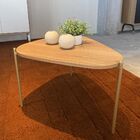 Mesa De Centro Complementos Orgânica Hanover E Dourada 59 Cm