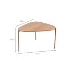 Mesa De Centro Complementos Orgânica Hanover E Dourada 59 Cm