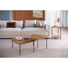 Mesa De Centro Complementos Orgânica Hanover E Preta 59 Cm