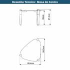 Mesa De Centro Complementos Orgânica Nero 55 Cm