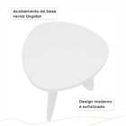 Mesa De Centro Conceito Alta Mar De Morros  Branco Fosco