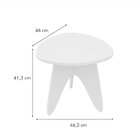 Mesa De Centro Conceito Alta Mar De Morros  Branco Fosco