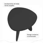 Mesa De Centro Conceito Alta Mar De Morros  Preto Fosco