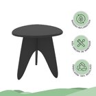 Mesa De Centro Conceito Alta Mar De Morros  Preto Fosco