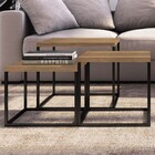 Mesa De Centro Cube Conjunto 3 Peças Vermont/preto – Artesano