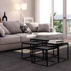 Mesa De Centro Cube Conjunto 4 Peças Preto - Artesano