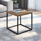 Mesa De Centro Cube Estilo Industrial Vermont Base Metálica P