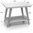 Mesa De Centro Davi Off White/amadeirado Ofertamo