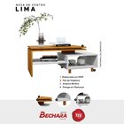 Mesa De Centro Decorativa Lima Tampo Duplo Design Moderno Nat