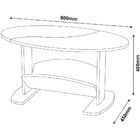 Mesa De Centro Decorativa Para Sala De Estar Ísis A01 Amêndoa