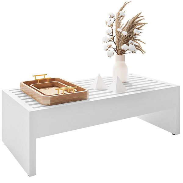 Mesa De Centro Decorativa Para Sala De Estar Ripp B01 Branco
