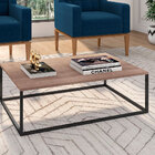 Mesa De Centro Decorativa Preto Fosco/barona Industrial Fabone