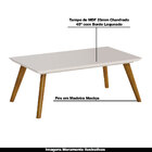 Mesa De Centro Decorativa Quadrada Polly Off White G29 - Gran