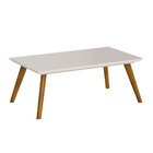 Mesa De Centro Decorativa Quadrada Polly Off White G29 - Gran