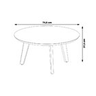 Mesa De Centro Decorativa Redonda Polly Nature G29 - Gran Belo