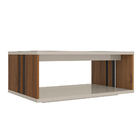 Mesa De Centro Decorativa Sala De Estar 90cm Com Espelho Ambe