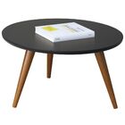 Mesa De Centro Decorativa Sofia B01 Preto Pés Palito - Lyam D