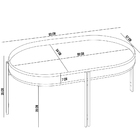 Mesa De Centro Decorativo Para Sala De Estar Industrial Nord